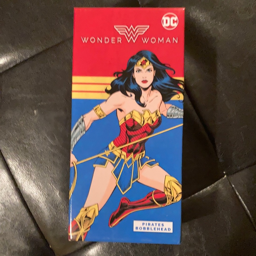 Wonder Woman bobble head still inbox. Removed only for picture